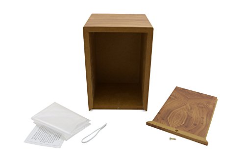 Near & Dear Pet Memorials Mdf Pet Photo Cremation Urn, 200 Cubic Inch, Natural Grain Finish #TOP2