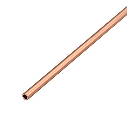 Image of sourcing map Copper Round Tube Pipe 4mm Outside Diameter X 3mm Inside Diameter 500mm Long