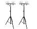 (2) DJ Pro Lighting 7 Foot Tripod Light Stand & (2) Square Truss T-Bar Adapter