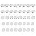 Artibetter 40pcs Ohrpolster Silikon Komfort Ohrring Kissen für Ohrclips klar (kleine Größe)