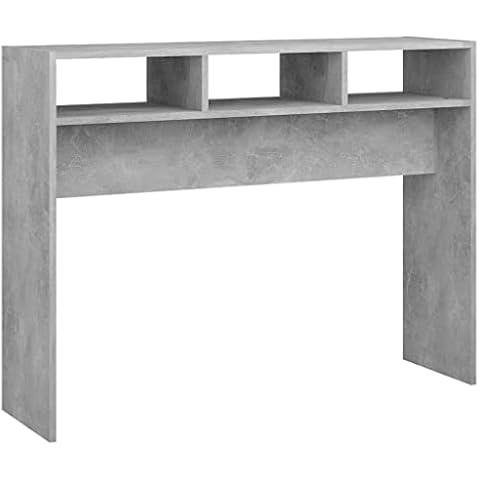 Table Console vidaXL Gris Béton Cover