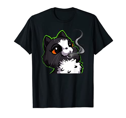 Stoner Kitty blowing Smoke T-Shirt