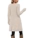 OFEEFAN Winter Dresses for Women 2025 Early Fall Fashion Long Sleeve Tunic Sweater White Wedding Guest Dress Wear with Leggings Teacher Outfits M