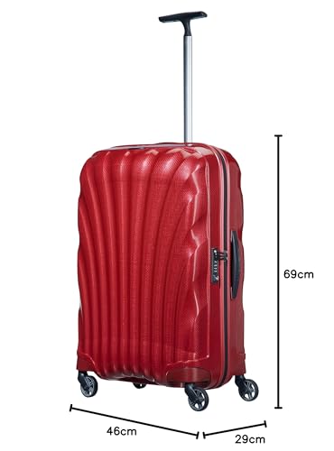 Samsonite 73350/1726 Cosmolite Spinner - Equipaje de Mano, Rojo (Red), M (69 cm-68 L)