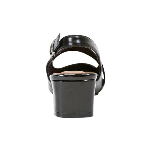 Peerage Trixie Women Wide Width Mary Jane Leather Dress Slingback Shoes4