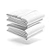 Mezzati 1800 Thread Count Brushed Microfiber Prestige Collection Luxury Bed Sheets Set, Queen, White