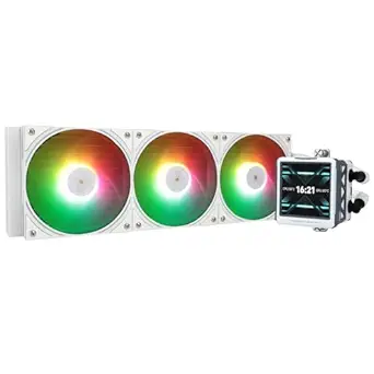 Thermalright FW360 Ultra ARGB White CPU AIO Cooler,PC 360 Specification Water Cooler System,IPS LCD Screen with 480x480 Resolution,for AM5,Intel LGA1700/1851,High Performance Pump,2.88in LCD Screen