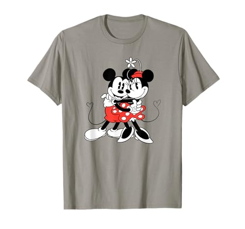 T-shirt Disney Mickey et Minnie vintage look rétro décontracté