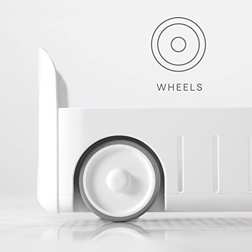 Youcopia Rollout Caddy Under Sink Organizer, 8" Wide, White #TOP4