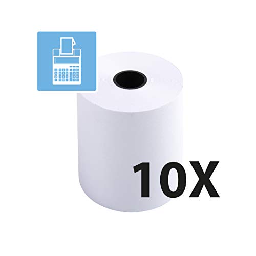 Exacompta Bobine calculatrice comptable 57 x 50 x 12 mm Longueur 20M Rouleau Papier offset 1 pli 60g Lot de 10 - vue 3
