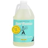 Aunt Fannie's Ultra Concentrated Floor Cleaner Vinegar Wash, Multi-Surface Solution For Mopping, Value Size, Bright Lemon Scent, 64 oz