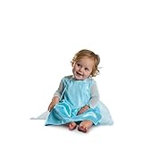 Disney Frozen Elsa Infant Costume, Official Frozen Baby Costume Onsie with Cape, Size (12-18 months)