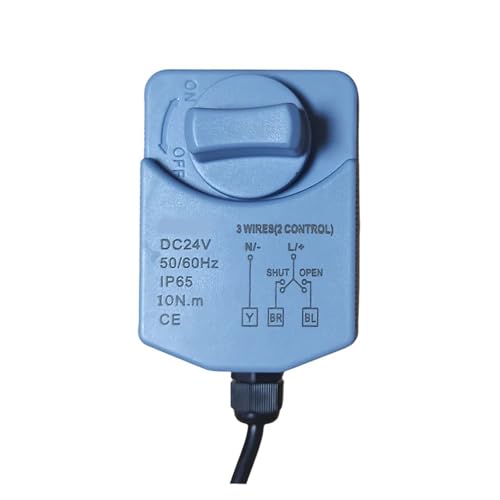 Actuador de válvula de bola impermeable DC12V con interruptor manual seguro 5