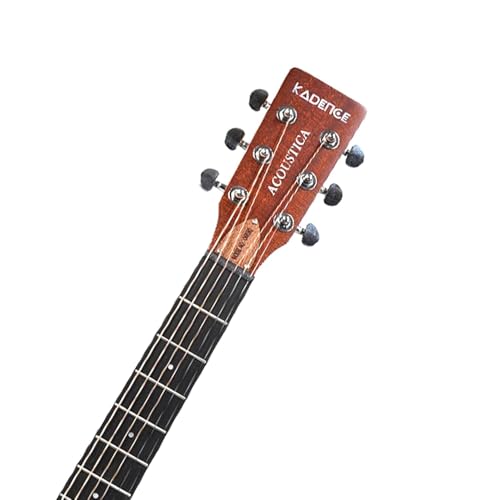 Image of Kadence OF01-EQ Acoustica 39 inch Electro Acoustic Guitar | Slim Body Cutaway | Spruce Wood | Built-in Pickup + 3 Band EQ | Comes with Bag | Includes Learning Course | Natural