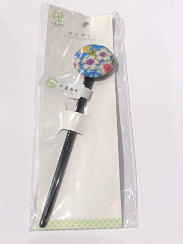 Daiso Japón - Horquilla Japonesa Kanzashi Ornamental con Forma de círculo n.º 13, Color Azul