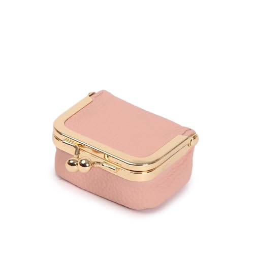 Leather Small Women Coin Wallet Purse (Pink)