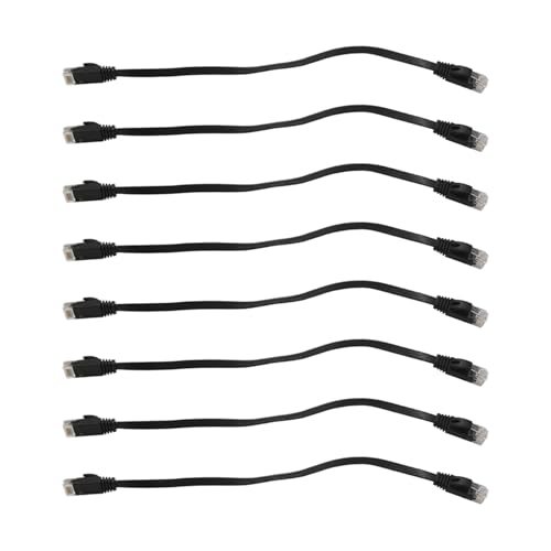 HuddyFee 48�� 1�t�B�[�g �t���b�g�E�C���^�[�l�b�g�E�l�b�g���[�N�E�P�[�u�� �ő�Cat6�����p�b�`LAN���C�� Snless Rj45�R�l�N�^�t��