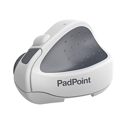 Swiftpoint PadPoint Wireless Mouse Made for iPad Pro, Air, MacBook & Tablet | Mini Ergo Pen Grip | Compatible with Apple Pencil, Magic Keyboard & Logitech Folio | Bluetooth & Rechargeable