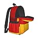 SEOCKA German Flag Laptop Commuter Backpack Shoulder Bag Casual Back Pack Daypack Bags With Side Pockets For Work Travel Daily Use