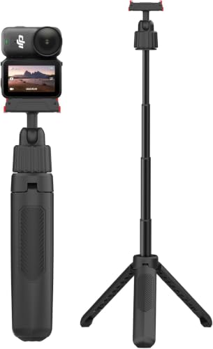 Image of ELFOG Magnetic Quick Release Extension Rod Selfie Stick Tripod Compatible with DJI Osmo Action Cameras, 40cm Extendable Monopod with Tripod Stand