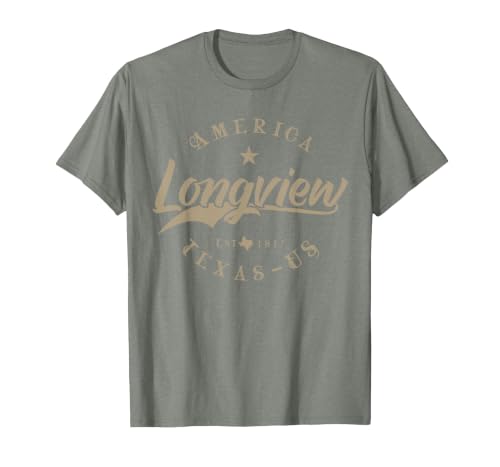 Longview TX | Texas T-Shirt, Men, Olive Heather, 3X-Large