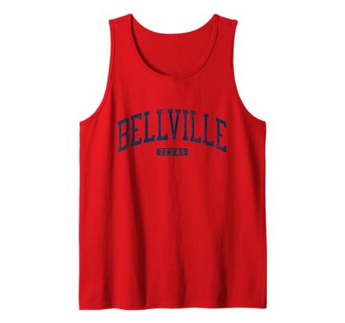 Bellville Texas TX College University Style Blue Tank Top