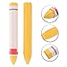 PRETYZOOM 2pcs Car Tire Marker Pens Wax Marker Pens Grease Pencil Yellow Tire Random Style