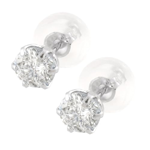 プラチナ 一粒ダイヤモンドピアス（0.1〜0.2ct）