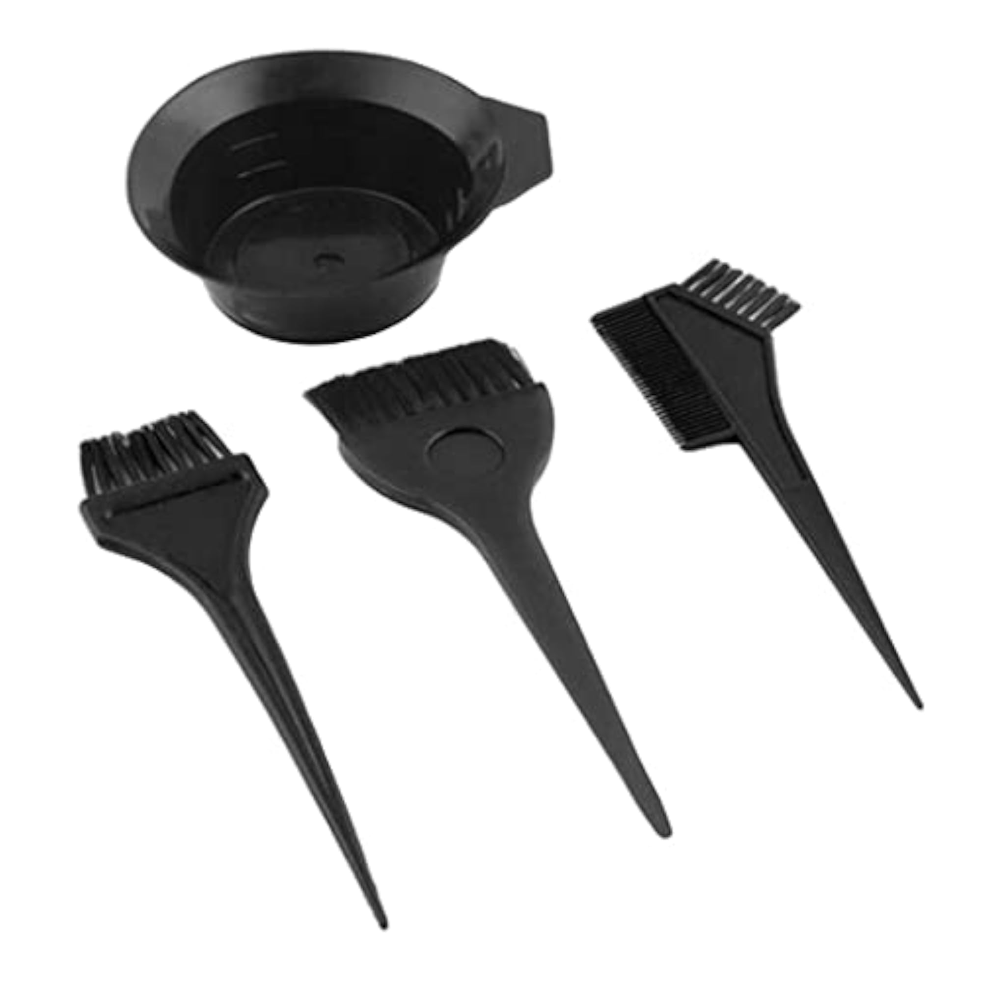 Salon Hair Color Dye Bowl Comb Brush Set, 4pcs Tools