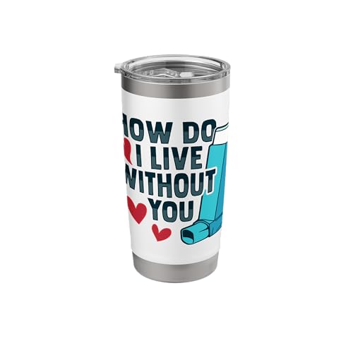 Albuterol Asthma Inhaler Design for an Asthmatic Stainless Steel Insulated Tumbler