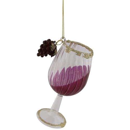 Northlight Tuscan Winery Red Wine Glass Ornament 4.25