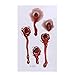 Amosfun Autocollants autocollants pour Halloween avec boule sang pour cicatrices et cicatrices - Imperméables - Pour plaies et tatouages temporaires (rouge)