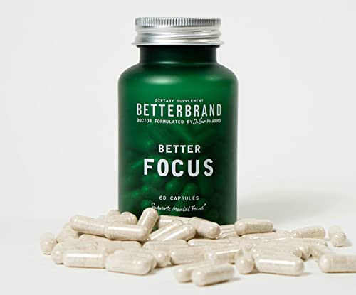 BetterFocus, Nootropic Brain Supplement - Perform at Peak Mental Ability - Improves Focus, Memory, Cognitive and Energy Support - Natural Ingredients Caffeine, Dynamine, L-Theanine and TeaCrine BetterFocus, Nootropic Brain Supplement - Perform at Peak Mental Ability - Improves Focus, Memory, Cognitive and Energy Support - Natural Ingredients Caffeine, Dynamine, L-Theanine and TeaCrine
