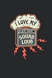 amplificatore anni 90  Amo il mio suono forteI Love My Sound Loud: Notebook - Amplificatore Audio, Ingegnere Del Suono Vintage