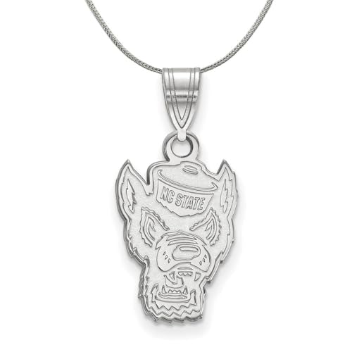 The Black Bow Sterling Silver North Carolina Medium Necklace - 18 Inch