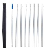 TONAUA Perche Télescopique De 1 À 12m, Brosse Télescopique Hydroscopique pour Nettoyer Les Panneaux Photovoltaïques et Solaires Kit De Nettoyage De Perche Télescopique (sans Pinceaux)