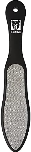 ForPro Black Bear Stainless Steel Pedicure File - Callus Remover Foot File- Double-Sided Professional Quality File for Heels and Feet- 10.5’’ L