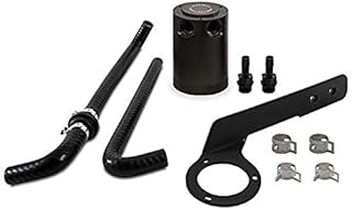 Mishimoto MMBCC-ACRD20-18PBEBK Baffled Oil Catch Can Kit, PCV Compatible With Honda Accord 2.0T 2018 + Black