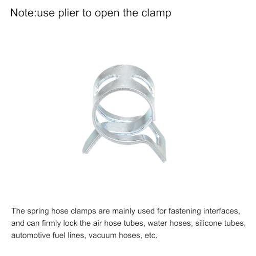 Collier de serrage à ressort 9mm pour réparer le circuit de carburant d'une tondeuse - 5