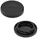 Q Mount Camera Body Cap and Rear Lens Cap Cover Kit for Pentax Q PQ Mount Cameras and Lens,Plastic Lens Rear Covers Camera Sensor Cap