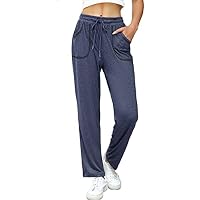 iClosam Pantalones de Chandal Mujer de Cintura Alta Pantalones