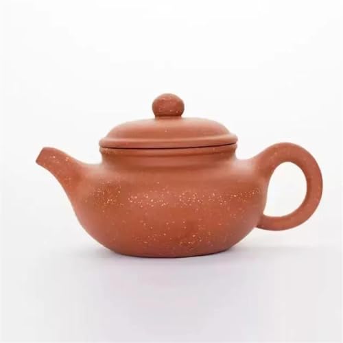 Capacità: circa 200 ml Teiere Servitori Di Caffè Set Da Tè Da Viaggio 200CC Teiera Yixing Artigianale Con Sangue Drago Sabbia Argilla 9 Fori Filtro Design Antico Bollitore Cinese Tè Puer Kung Fu Articoli Tè Teiere Servizi D