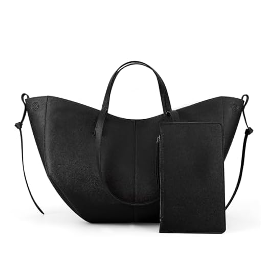 ACUYE Y2K Hobo Sac à main fourre-tout en cuir pour femme, sac à bandoulière en forme de croissant, 39.5 EU