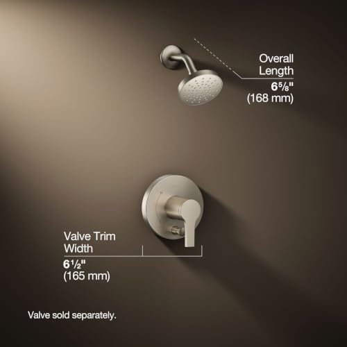 KOHLER T35326-4G-BN, Elate Rite-Temp Shower Trim Kit with Push-Button Diverter, 1.75 GPM Showerhead, Vibrant Brushed Nickel, Stylish Shower Upgrade, High Performance by Kohler - Used condition - Image 4