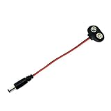  2pcs Clip de 9V Batería Pila Conector a DC Alimentación Adaptador para Arduino