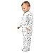 Emelivor Arrows White Baby Newborn One-Piece Pajamas Infant Footed Pjs with Zipper for Girls Boys Kids