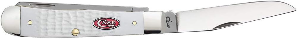 Case WR XX Pocket Knife Sparxx White Jigged Synthetic Trapper Item #60182 - (6254 SS) - Length Closed: 4 1/8 Inches