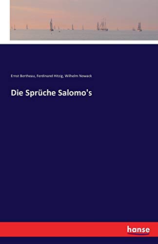 Die Sprüche Salomo's [German] 3741198064 Book Cover