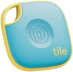 Tile by Life360 Mate - Bluetooth Tracker, Keys Finder and Item Locator for Keys, Bags and More. Phone Finder. Both iOS and Android Compatible. 1-Pack (Aqua Lemon)