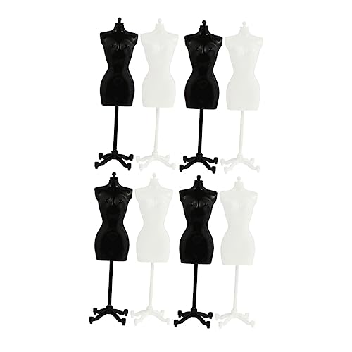 HAWILLOSCH Plastic Doll Clothes Hangers 8pcs Miniature Dress Form for Boys and Girls Safe for Imaginative Play and Home Decor